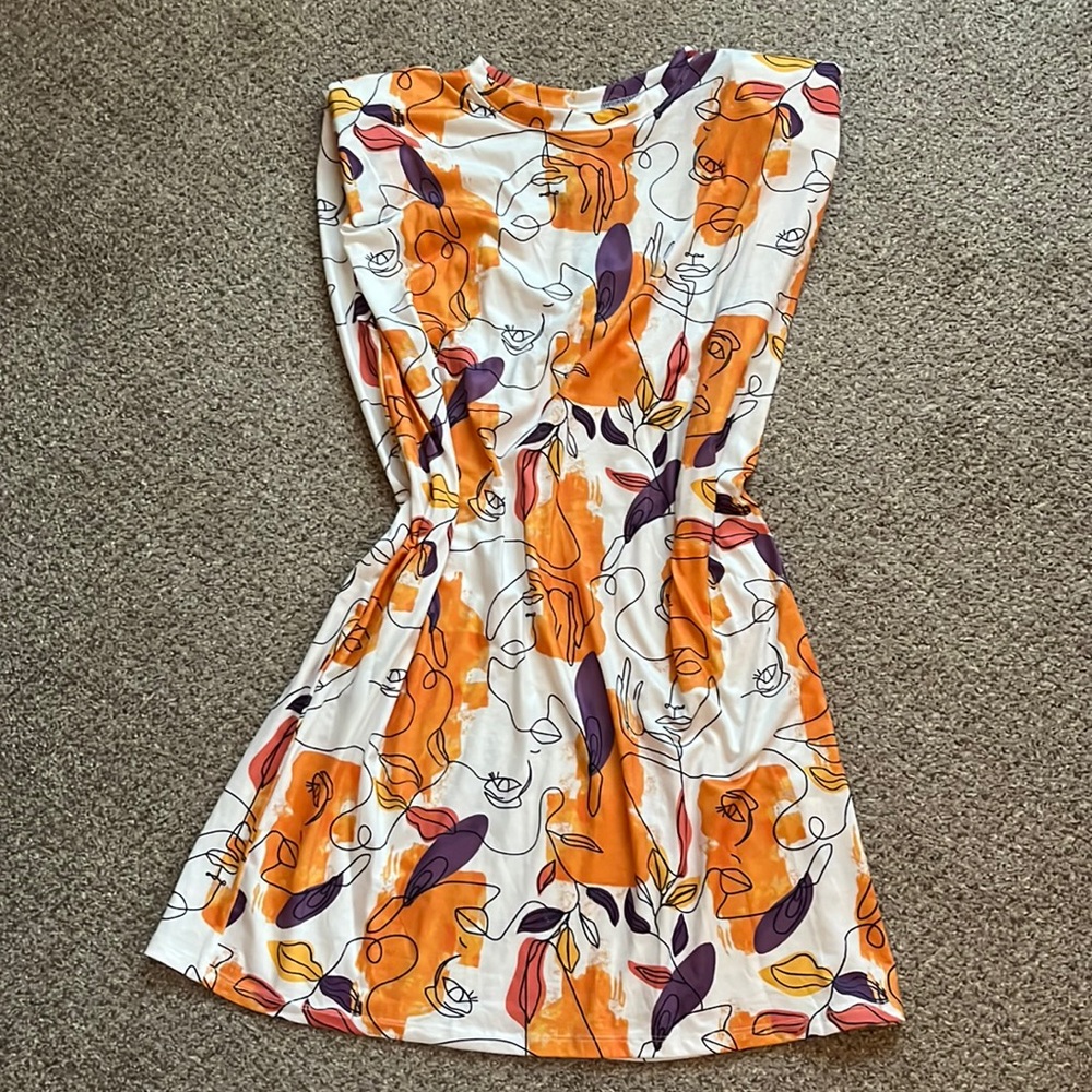 Patterned Tshirt Dress Shein NEW
